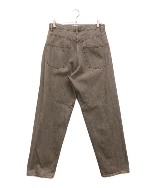 AURALEE（オーラリー）AURALEE (オーラリー) HARD TWIST FADED BROWN DENIM WIDE PANTSハードツウィストフェデッドブラウンデニムワイドパンツ ブラウン サイズ:32の古着・服飾アイテム
