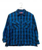 HIDE AND SEEKハイドアンドシーク）の古着「Wool Ombre Check L/S Jacket」｜ブルー