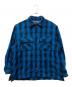 HIDE AND SEEK（ハイドアンドシーク）の古着「Wool Ombre Check L/S Jacket」｜ブルー