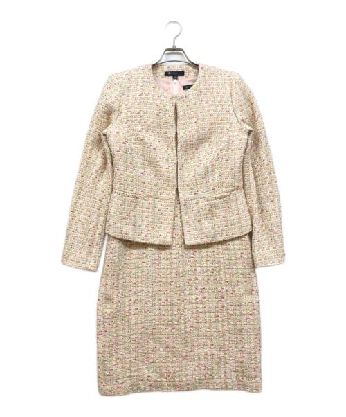 BROOKS BROTHERS（ブルックスブラザーズ）BROOKS BROTHERS (ブルックスブラザーズ) ツイードジャケット＆ワンピ セットアップ ピンク サイズ:ジャケット6/ワンピース8の古着・服飾アイテム