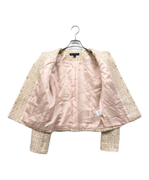 BROOKS BROTHERS（ブルックスブラザーズ）BROOKS BROTHERS (ブルックスブラザーズ) ツイードジャケット＆ワンピ セットアップ ピンク サイズ:ジャケット6/ワンピース8の古着・服飾アイテム