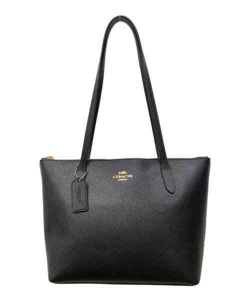COACH（コーチ）COACH (コーチ) フィオナ ジップ トート バッグ ブラックの古着・服飾アイテム