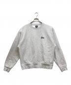 stussyステューシー）の古着「BASIC STÜSSY CREWベーシックステューシートレーナー」｜グレー