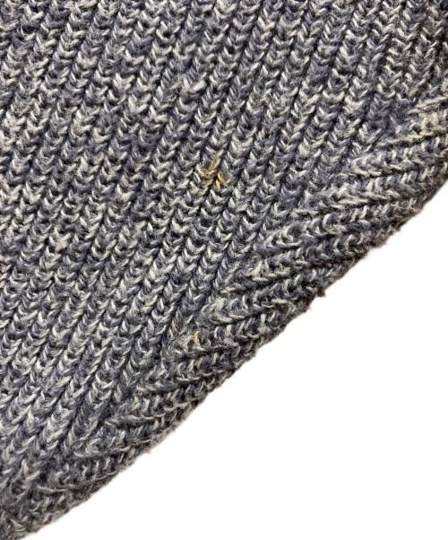 LAND'S END（ランズエンド）LAND'S END (ランズエンド) ヘンリーネッククルミボタンニット グレー サイズ:Lの古着・服飾アイテム