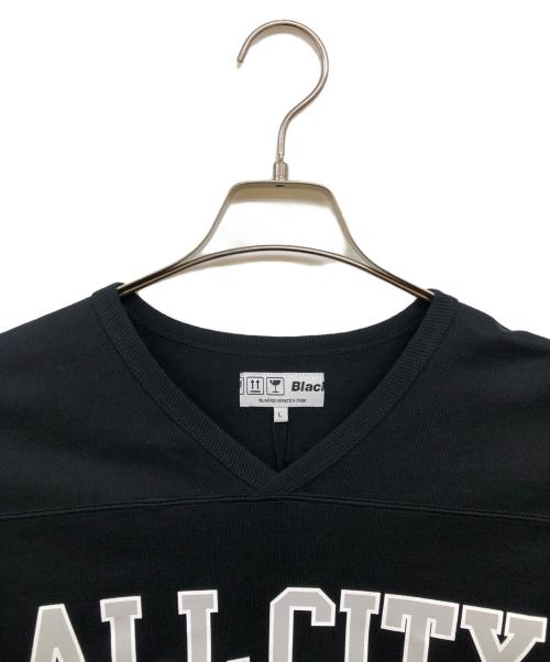 BlackEyePatch（ブラックアイパッチ）BlackEyePatch (ブラックアイパッチ) ALL CITY FOOTBALL HEAVY-WEIGHT TEE ブラック サイズ:Lの古着・服飾アイテム