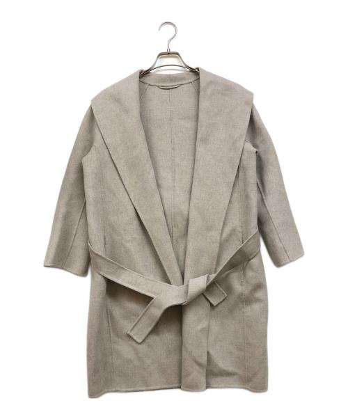 'S Max Mara（エスマックスマーラ）'S Max Mara (エスマックスマーラ) ヴァージンウール ベルテッドリバーガウンコート グレー サイズ:40の古着・服飾アイテム