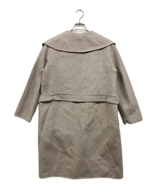 'S Max Mara（エスマックスマーラ）'S Max Mara (エスマックスマーラ) ヴァージンウール ベルテッドリバーガウンコート グレー サイズ:40の古着・服飾アイテム
