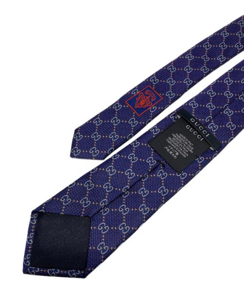 GUCCI（グッチ）GUCCI (グッチ) ネクタイ パープル サイズ:148×7ｃｍの古着・服飾アイテム