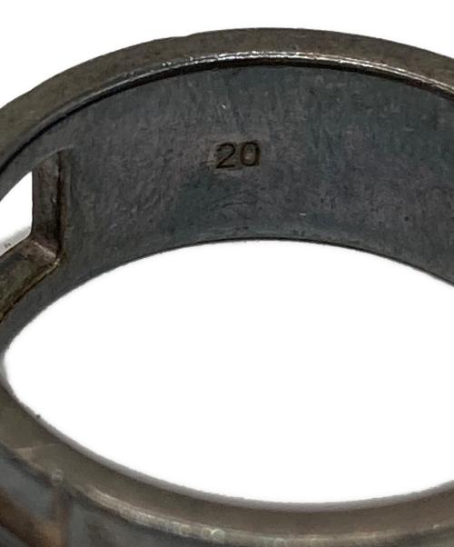 GUCCI（グッチ）GUCCI (グッチ) ブランデッドGリング シルバー サイズ:20（実寸19号）の古着・服飾アイテム