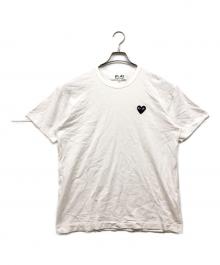 PLAY COMME des GARCONS（プレイコムデギャルソン）の古着「ハートワッペンtシャツ」｜ホワイト