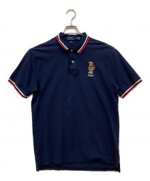 POLO RALPH LAUREN（ポロ・ラルフローレン）の古着「鹿の子ポロシャツ」｜ネイビー