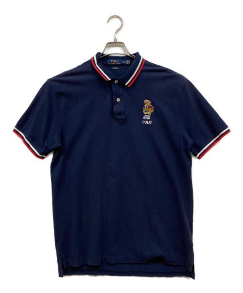 POLO RALPH LAUREN（ポロ・ラルフローレン）POLO RALPH LAUREN (ポロ・ラルフローレン) 鹿の子ポロシャツ ネイビー サイズ:XXLの古着・服飾アイテム