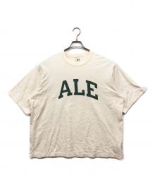 blurhms ROOTSTOCK（ブラームスルーツストック）の古着「Cotton Rayon 88/12 Print Tee」｜アイボリー×グリーン