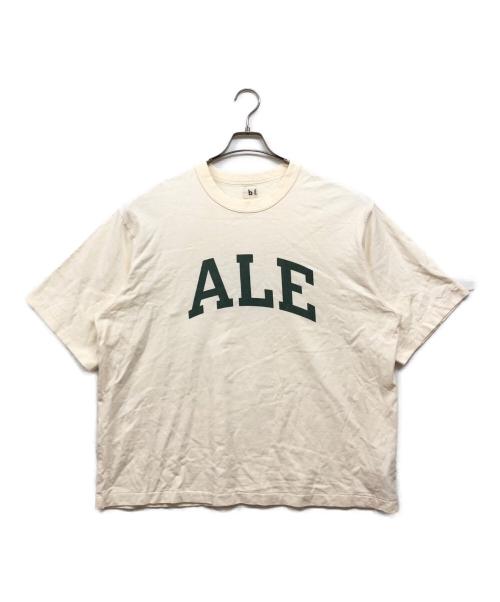 blurhms ROOTSTOCK（ブラームスルーツストック）blurhms ROOTSTOCK (ブラームスルーツストック) Cotton Rayon 88/12 Print Tee アイボリー×グリーン サイズ:2の古着・服飾アイテム