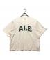 blurhms ROOTSTOCK（ブラームスルーツストック）の古着「Cotton Rayon 88/12 Print Tee」｜アイボリー×グリーン