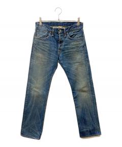 中古・古着通販】PAPAS (パパス) 2タックデニムパンツ インディゴ