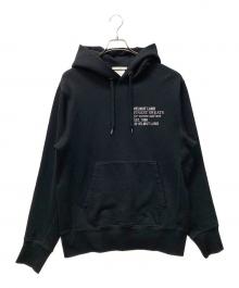 HELMUT LANG（ヘルムートラング）の古着「ロゴ刺繍パーカー」｜ブラック