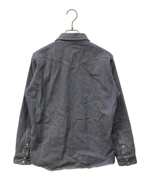 IRON HEART（アイアンハート）IRON HEART (アイアンハート) ヒッコリーウエスタンシャツ インディゴ サイズ:Mの古着・服飾アイテム