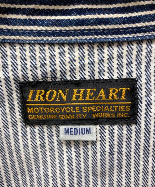 IRON HEART（アイアンハート）IRON HEART (アイアンハート) ヒッコリーウエスタンシャツ インディゴ サイズ:Mの古着・服飾アイテム