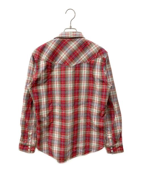 SUGAR CANE（シュガーケーン）SUGAR CANE (シュガーケーン) Mr.FREEDOM (ミスターフリーダム) TRUCKTOPトラックトップウエスタンシャツ レッド サイズ:Mの古着・服飾アイテム