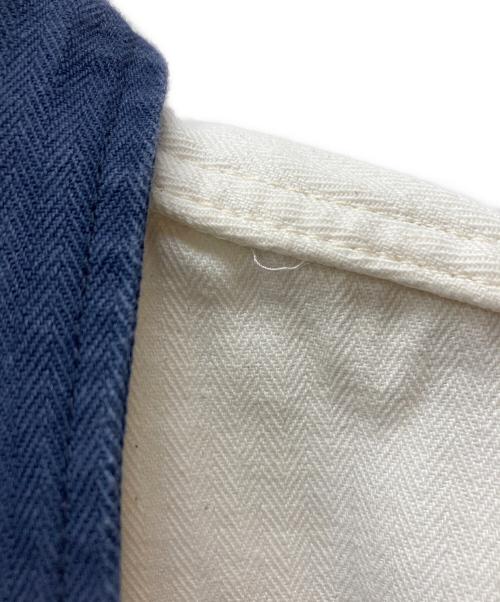 Muller & Bros（ミューラーアンドブロス）Muller & Bros (ミューラーアンドブロス) 襟切替シャツ ホワイト×インディゴ サイズ:15　1/2の古着・服飾アイテム