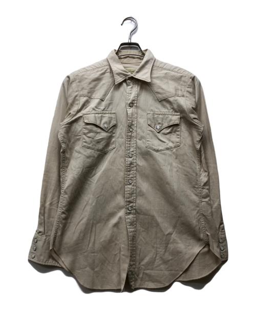 WAREHOUSE（ウエアハウス）WAREHOUSE (ウエアハウス) コーデュロイウエスタンシャツ ベージュ サイズ:36の古着・服飾アイテム