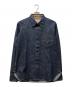 DELUXEWARE（デラックスウェア）の古着「比翼デニムシャツ」｜インディゴ