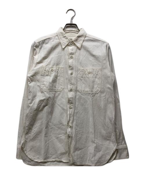 WAREHOUSE（ウエアハウス）WAREHOUSE (ウエアハウス) ワークシャツ ホワイト サイズ:36の古着・服飾アイテム