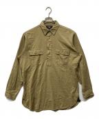 RRLダブルアールエル）の古着「ヘリンボーンコットンプルオーバーシャツ」｜ベージュ