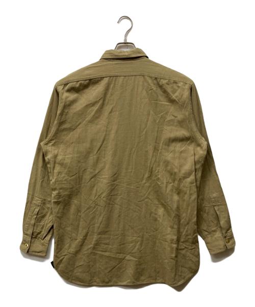 RRL（ダブルアールエル）RRL (ダブルアールエル) ヘリンボーンコットンプルオーバーシャツ ベージュ サイズ:Mの古着・服飾アイテム