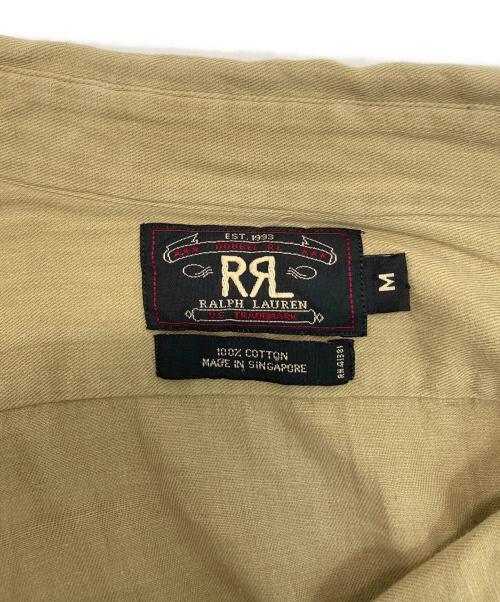 RRL（ダブルアールエル）RRL (ダブルアールエル) ヘリンボーンコットンプルオーバーシャツ ベージュ サイズ:Mの古着・服飾アイテム