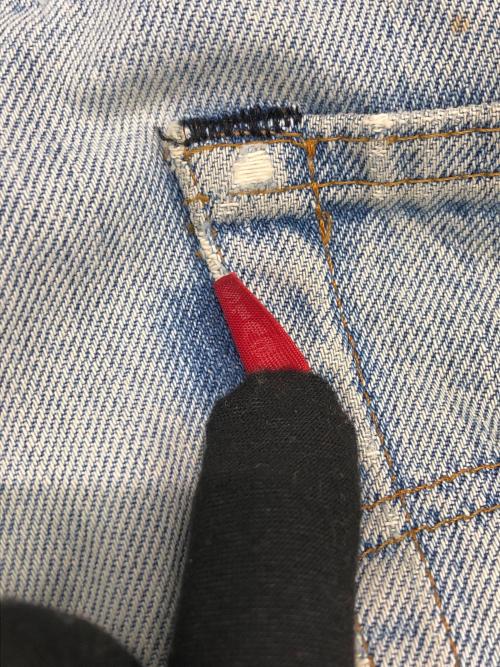 LEVI'S（リーバイス）LEVI'S (リーバイス) 501赤耳ヴィンテージデニムパンツ スカイブルー サイズ:不明（実寸サイズをご確認ください）の古着・服飾アイテム