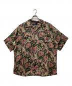 POLO RALPH LAURENポロ・ラルフローレン）の古着「ペイズリー オープンカラーシャツ」｜グリーン×レッド