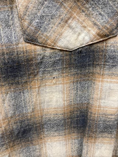 PENDLETON（ペンドルトン）PENDLETON (ペンドルトン) オンブレチェック ウエスタンシャツ ブラウン サイズ:Lの古着・服飾アイテム