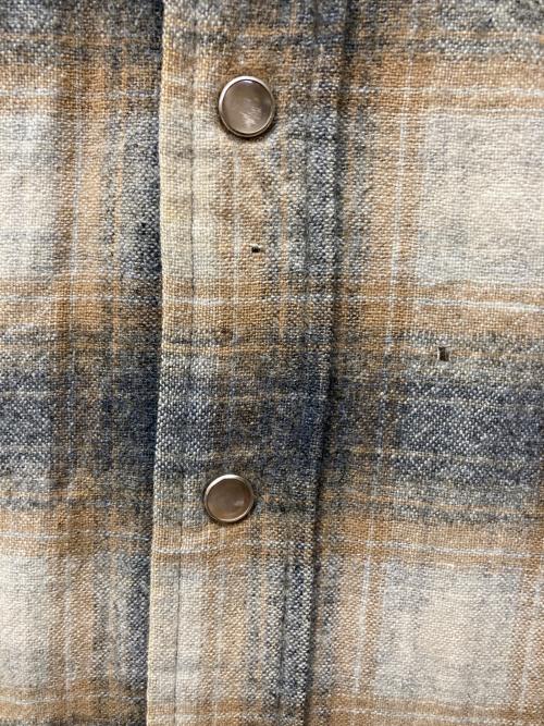 PENDLETON（ペンドルトン）PENDLETON (ペンドルトン) オンブレチェック ウエスタンシャツ ブラウン サイズ:Lの古着・服飾アイテム