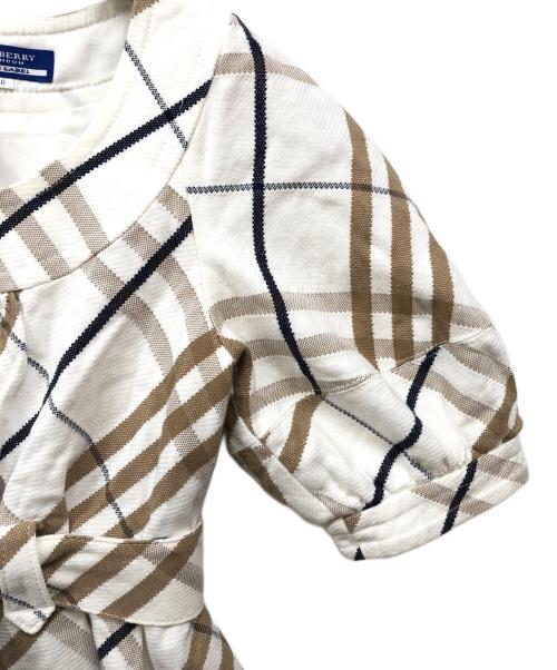 BURBERRY BLUE LABEL（バーバリー ブルー レーベル）BURBERRY BLUE LABEL (バーバリー ブルー レーベル) ノバチェックミニワンピース ベージュ サイズ:38の古着・服飾アイテム