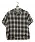 WACKO MARIA（ワコマリア）の古着「OMBRE CHECK OPEN COLLAR SHIRT S/S」｜グレー