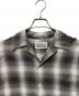 WACKO MARIA (ワコマリア) OMBRE CHECK OPEN COLLAR SHIRT S/S グレー サイズ:L：20000円