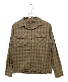 RRL（ダブルアールエル）の古着「CARTER CAMP LONG SLEEVE SPORT SHIRT」｜ブラウン