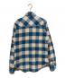 RRL (ダブルアールエル) スリムフィットチェック柄ウエスタンシャツ ブルー サイズ:S：15000円