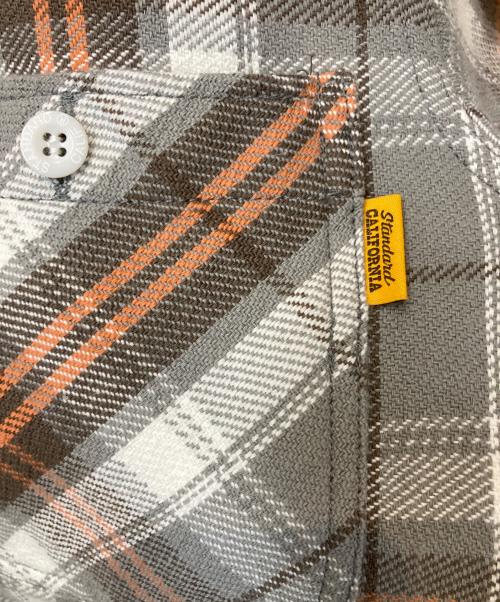 STANDARD CALIFORNIA（スタンダードカリフォルニア）STANDARD CALIFORNIA (スタンダードカリフォルニア) ヘビーフランネルチェックシャツ ブラウン サイズ:Mの古着・服飾アイテム