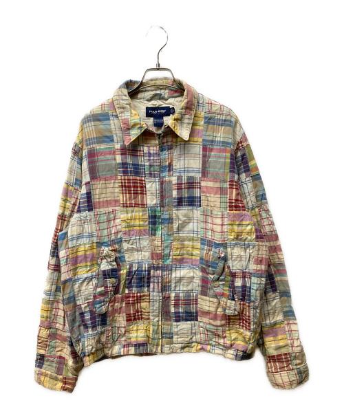 POLO GOLF（ポロ ゴルフ）POLO GOLF (ポロ ゴルフ) マドラスパッチワーク スイングトップ マルチカラー サイズ:Ｌの古着・服飾アイテム