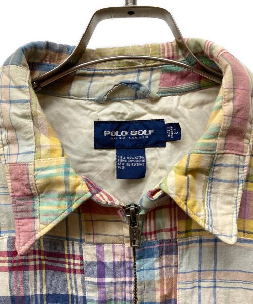 POLO GOLF（ポロ ゴルフ）POLO GOLF (ポロ ゴルフ) マドラスパッチワーク スイングトップ マルチカラー サイズ:Ｌの古着・服飾アイテム