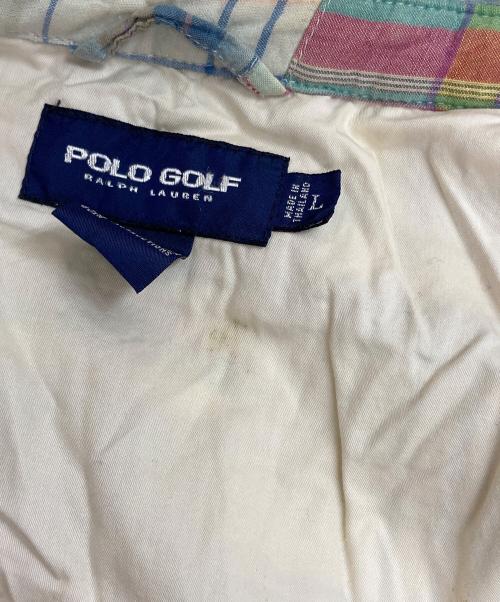 POLO GOLF（ポロ ゴルフ）POLO GOLF (ポロ ゴルフ) マドラスパッチワーク スイングトップ マルチカラー サイズ:Ｌの古着・服飾アイテム