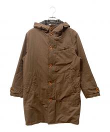 Paul Smith COLLECTION（ポールスミス コレクション）の古着「ピーチスキンフーデッドコート」｜ブラウン