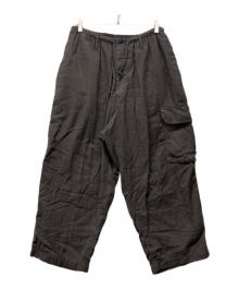 s'yte（サイト）の古着「Double Gauze Single Cargo Pocket Pants」｜グレー