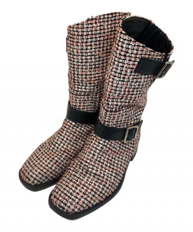 中古・古着通販】CHANEL (シャネル) ツイードサイドジップエンジニア