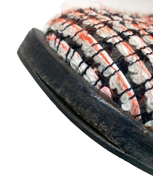 CHANEL（シャネル）CHANEL (シャネル) ツイードサイドジップエンジニアブーツ ピンク サイズ:37Cの古着・服飾アイテム