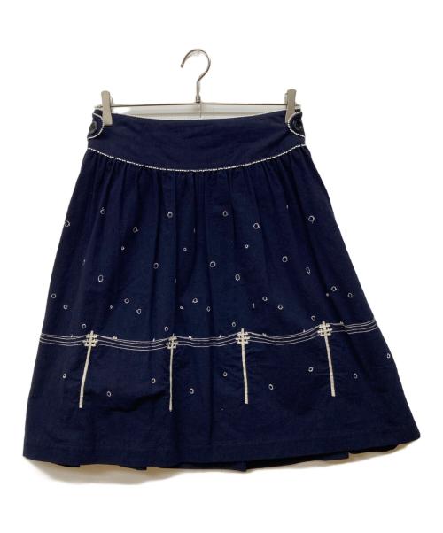 mina perhonen（ミナ ペルホネン）mina perhonen (ミナ ペルホネン) yukinohi ネイビー サイズ:36の古着・服飾アイテム