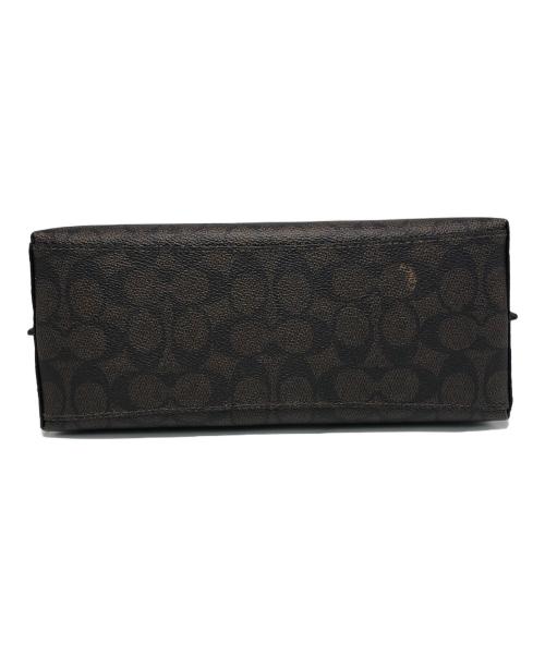 COACH（コーチ）COACH (コーチ) モリー トート バッグ 25・シグネチャー キャンバス ブラック×ブラウンの古着・服飾アイテム
